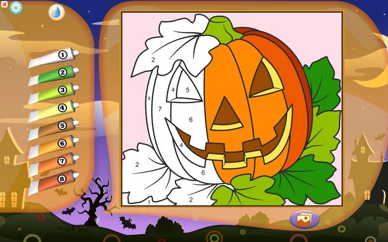 Изображение игры: Color by Numbers - Halloween - Free