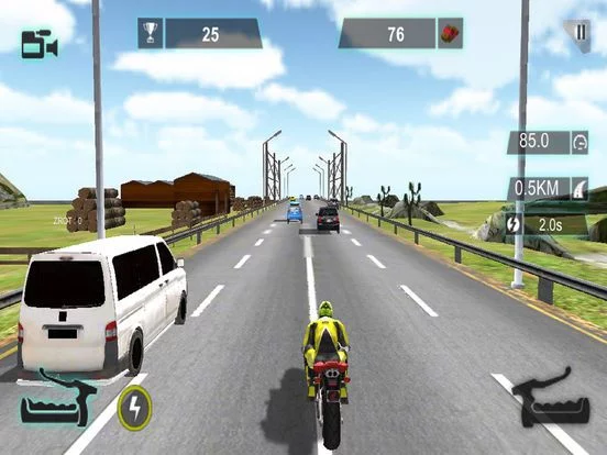 Изображение игры: Highway Speed Bike Racer