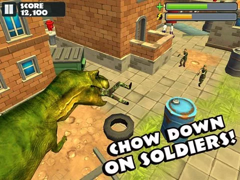 Изображение игры: Jurassic Rampage: Smash the City!