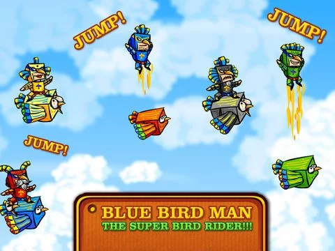 Изображение игры: Blue Bird Man Rider