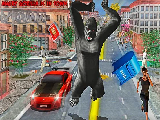 Изображение игры: Giant Gorilla City Attack