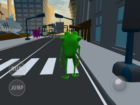 Изображение игры: AMAZING CITY: FROG ADVENTURES