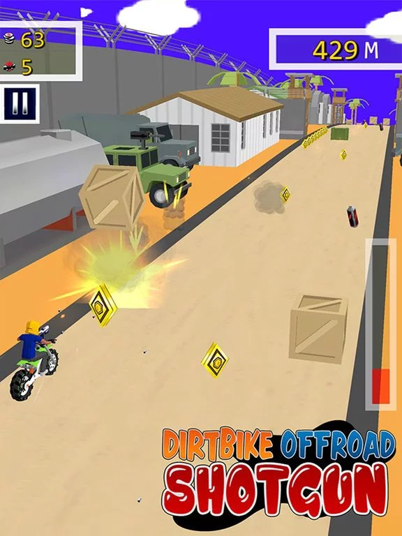 Изображение игры: Dirt Bike Offroard ShotGun- Free 3D Shooting Games