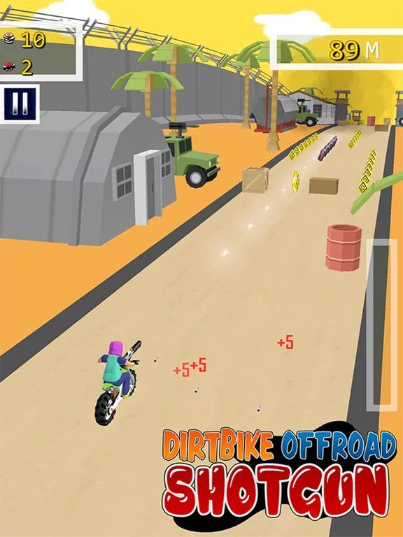 Изображение игры: Dirt Bike Offroard ShotGun- Free 3D Shooting Games
