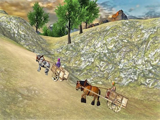 Изображение игры: Go Cart Horse Racing Free