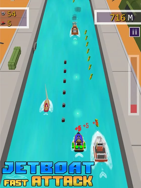 Изображение игры: Jet Boat Fast Attack - Top 3D Water War Racing