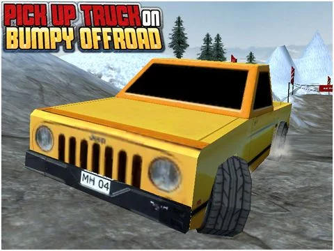 Изображение игры: Pickup Truck On Bumpy Offroad