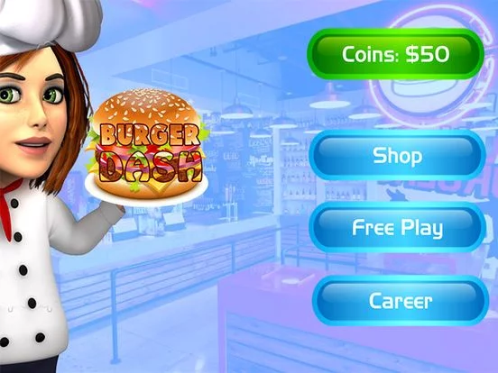 Изображение игры: Burger Dash - Top Free Burger Cooking Diner Games