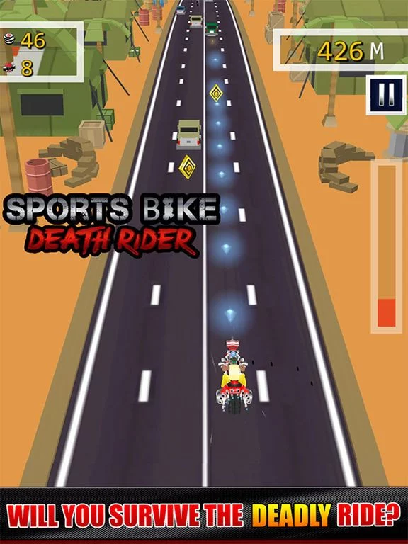 Изображение игры: Sports Bike Death Rider - Free 3D Dirt Bike Racing