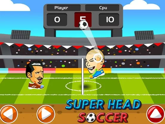 Изображение игры: Super Head Soccer Game