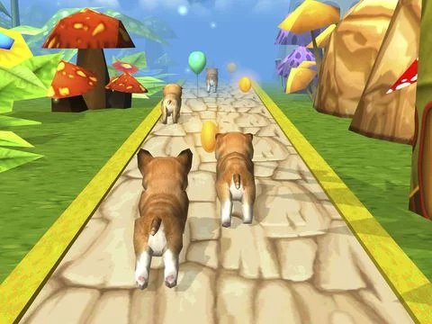 Изображение игры: Puppy Race for Kids