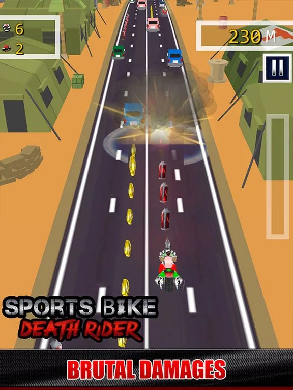 Изображение игры: Sports Bike Death Rider - Free 3D Dirt Bike Racing