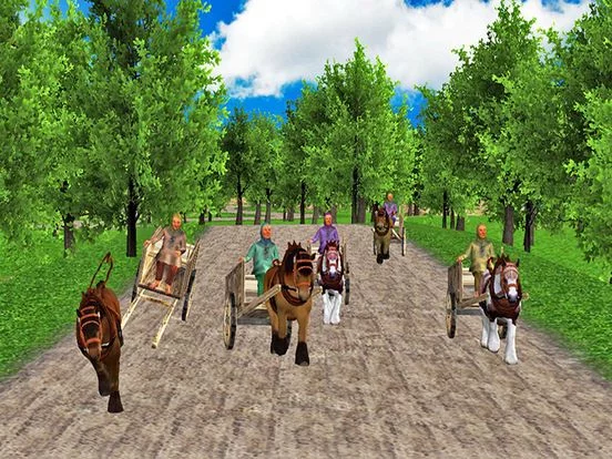 Изображение игры: Real Horse Racing: Cart Riding Free