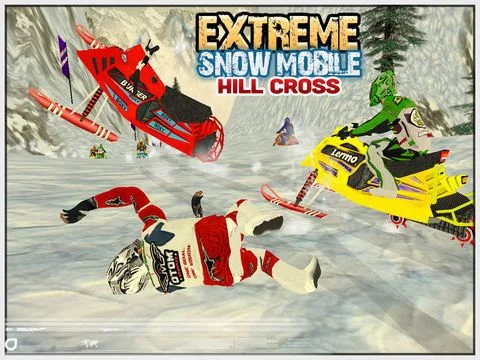 Изображение игры: Extreme SnowMobile HillCross ( Snow mobile Stunt Racing Game ) )
