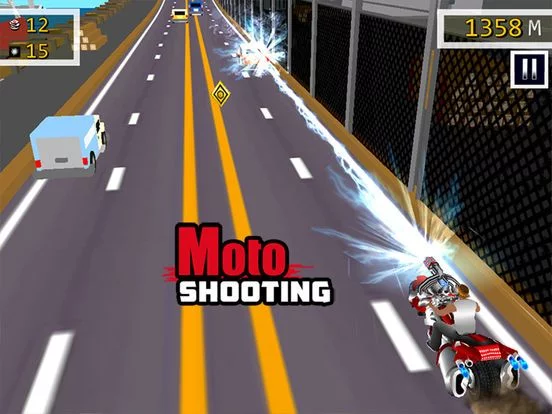 Изображение игры: Moto Shooting - Free ( 3D Moto Bike Shooting & Racing Game )