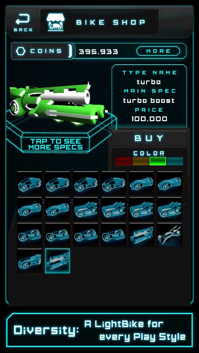 Изображение игры: LightBike Runner