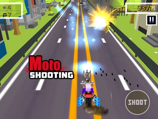 Изображение игры: Moto Shooting - Free ( 3D Moto Bike Shooting & Racing Game )