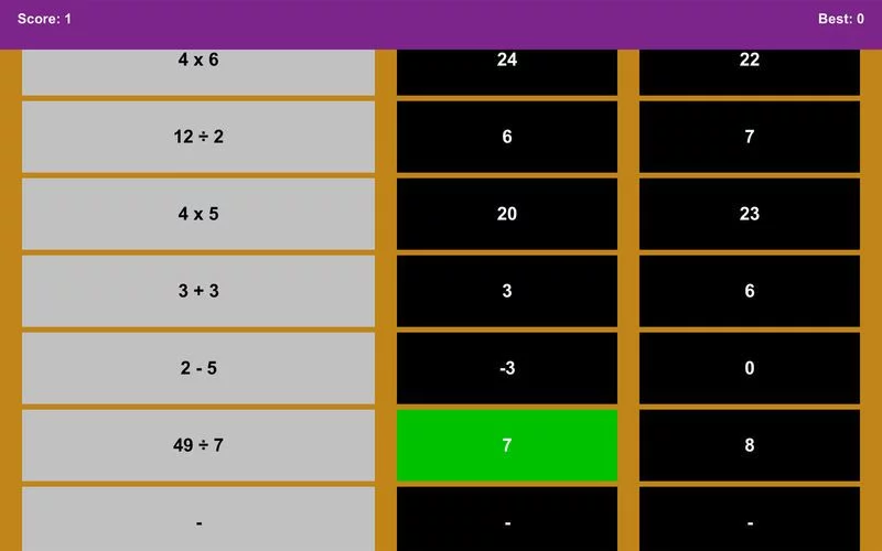 Изображение игры: Fast Math