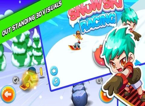 Изображение игры: 3D Ski Racing-Super Jumper Rush