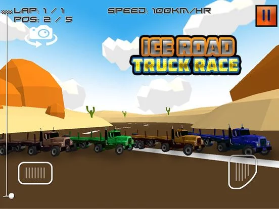 Изображение игры: Ice Road Truck Race