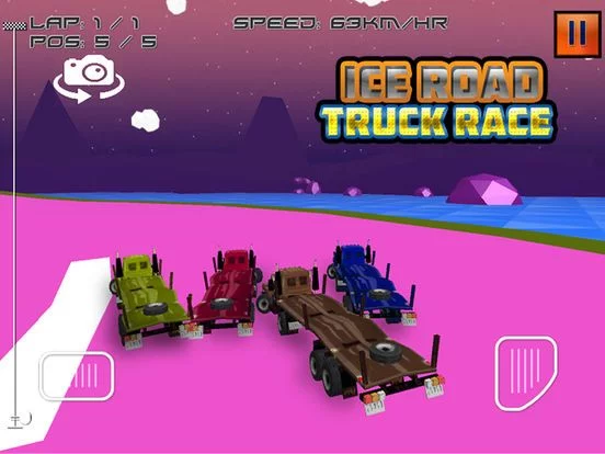 Изображение игры: Ice Road Truck Race