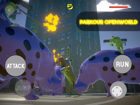 Изображение игры: AMAZING BEAST FROG: BATTLE
