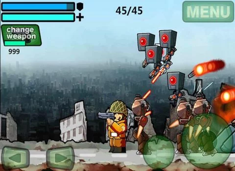 Изображение игры: Battle Soldiers: Bullet Robot