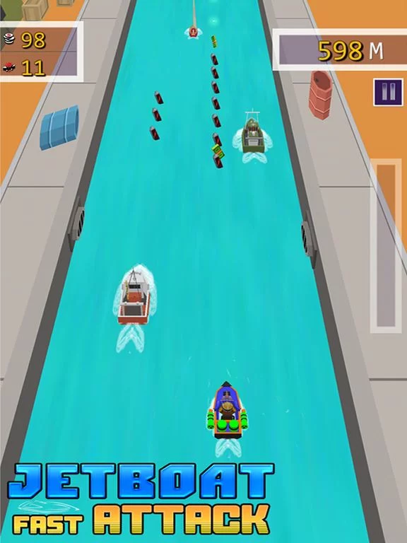 Изображение игры: Jet Boat Fast Attack - Free 3D Water War Racing