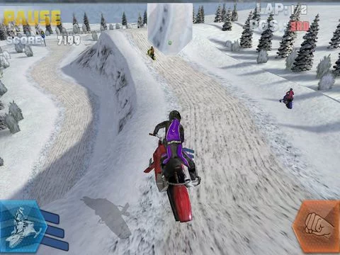 Изображение игры: Snow Bike Racing Lite