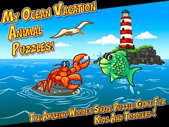 Изображение игры: A Free Ocean Animals Puzzle for Kindergarten Kids