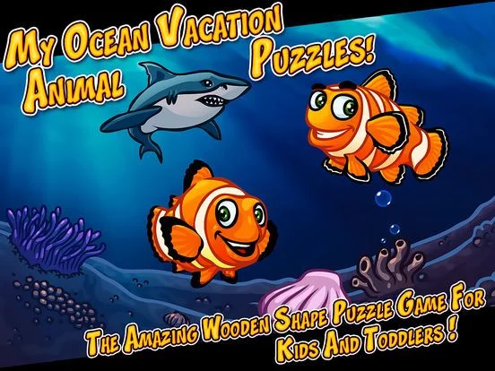 Изображение игры: A Free Ocean Animals Puzzle for Kindergarten Kids