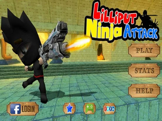 Изображение игры: Lilliput Ninja Attack- Fun Ninja shooting For kids