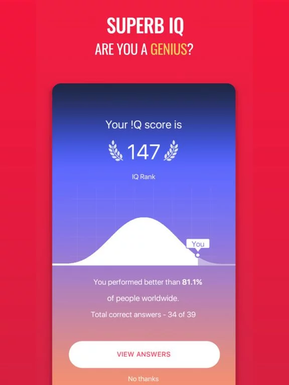 Изображение игры: Superb IQ - What's My IQ?