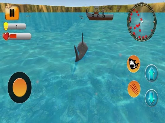 Изображение игры: Angry Shark Hunting Adventure