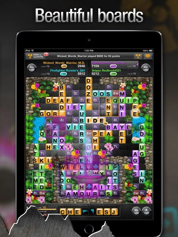 Изображение игры: War of Words 2 - Crossword Strategy Game