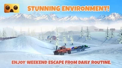 Изображение игры: Snowmobile Simulator: VR Game for Google Cardboard