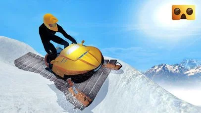 Изображение игры: Snowmobile Simulator: VR Game for Google Cardboard