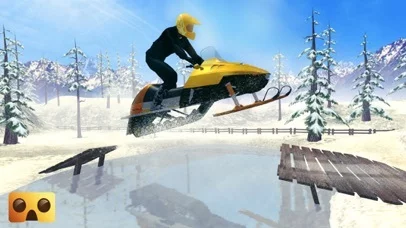 Изображение игры: Snowmobile Simulator: VR Game for Google Cardboard