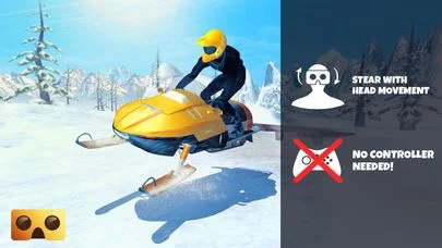 Изображение игры: Snowmobile Simulator: VR Game for Google Cardboard