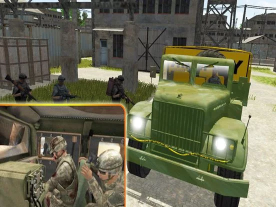 Изображение игры: 4x4 Military Jeep Driving Simulator in War Land