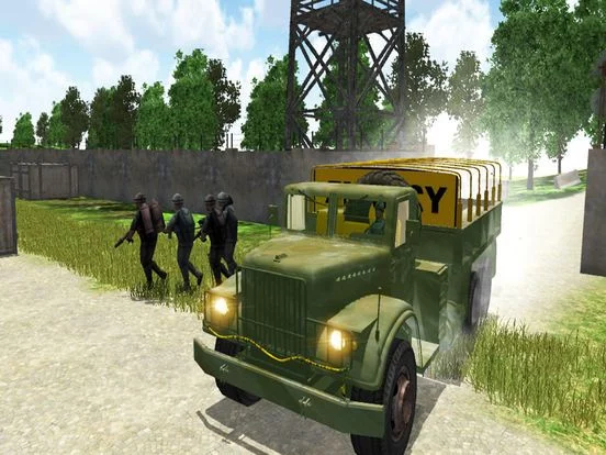 Изображение игры: 4x4 Military Jeep Driving Simulator in War Land