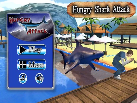 Изображение игры: Shark Attack and Hungry Evolution SImulator 3D