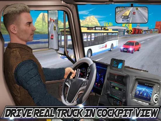 Изображение игры: In Truck Driving Highway Games
