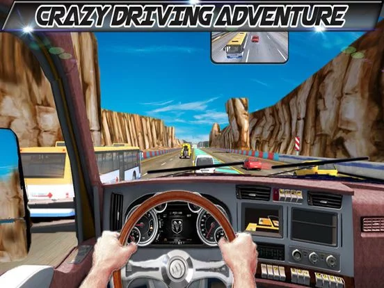 Изображение игры: In Truck Driving Highway Games