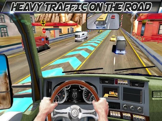Изображение игры: In Truck Driving Highway Games