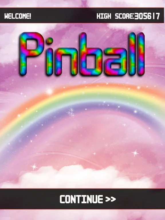 Изображение игры: Rainbow Pinball