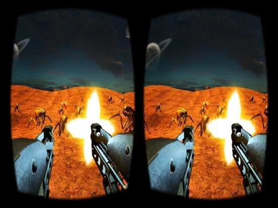 Изображение игры: Alien VR Shooter: Virtual Reality Game For Google Cardboard