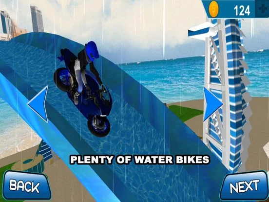 Изображение игры: Water Slide Bike Racing