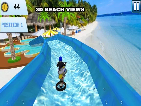 Изображение игры: Water Slide Bike Racing