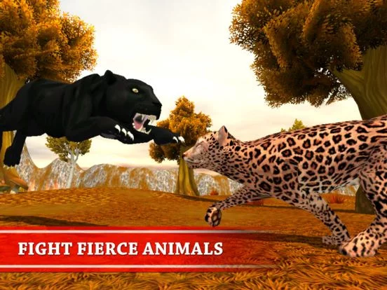 Изображение игры: Black Panther Simulator - Wild Animals Survival 3D
